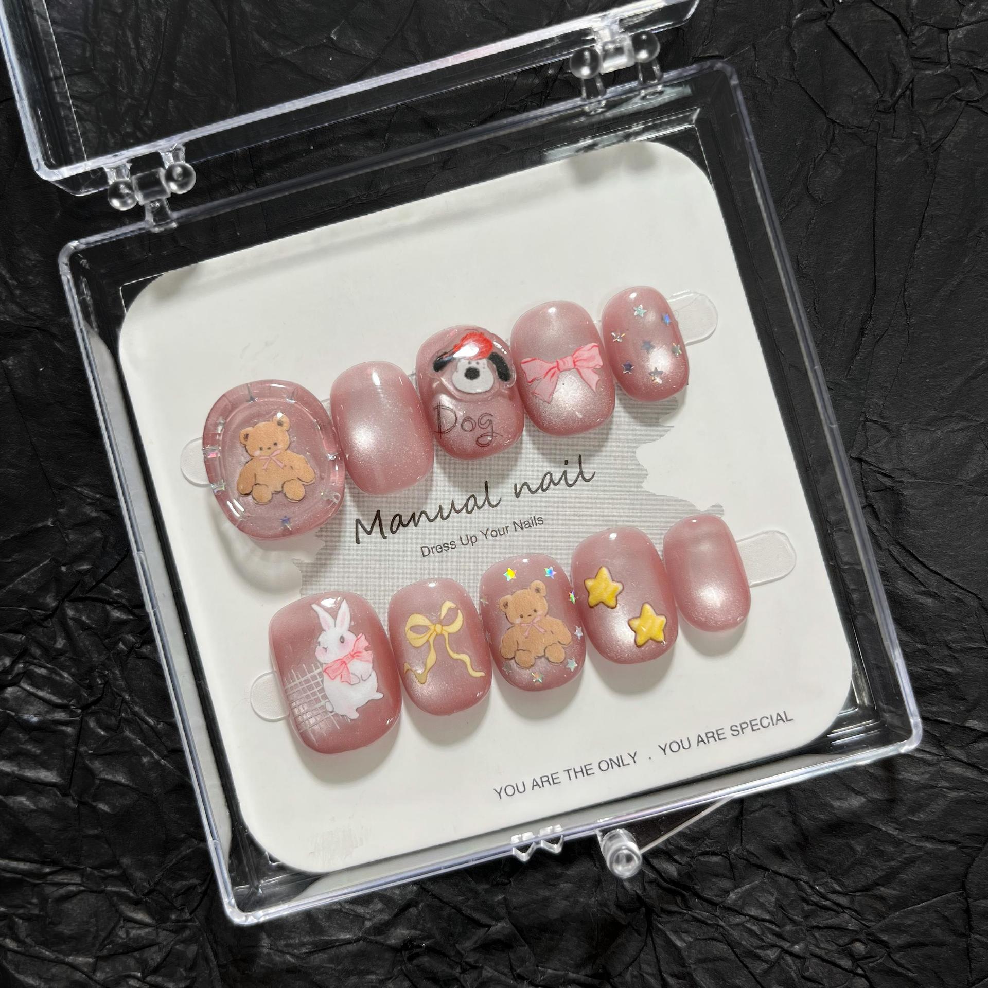 

Ручна робота Накладні Наклейки для Манікюру з Малюнками Дівчат A673 Large