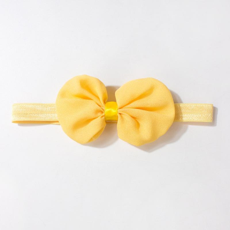 Children's headband hair accessories, chiffon bow elastic headband, newborn baby headband flower headscarf