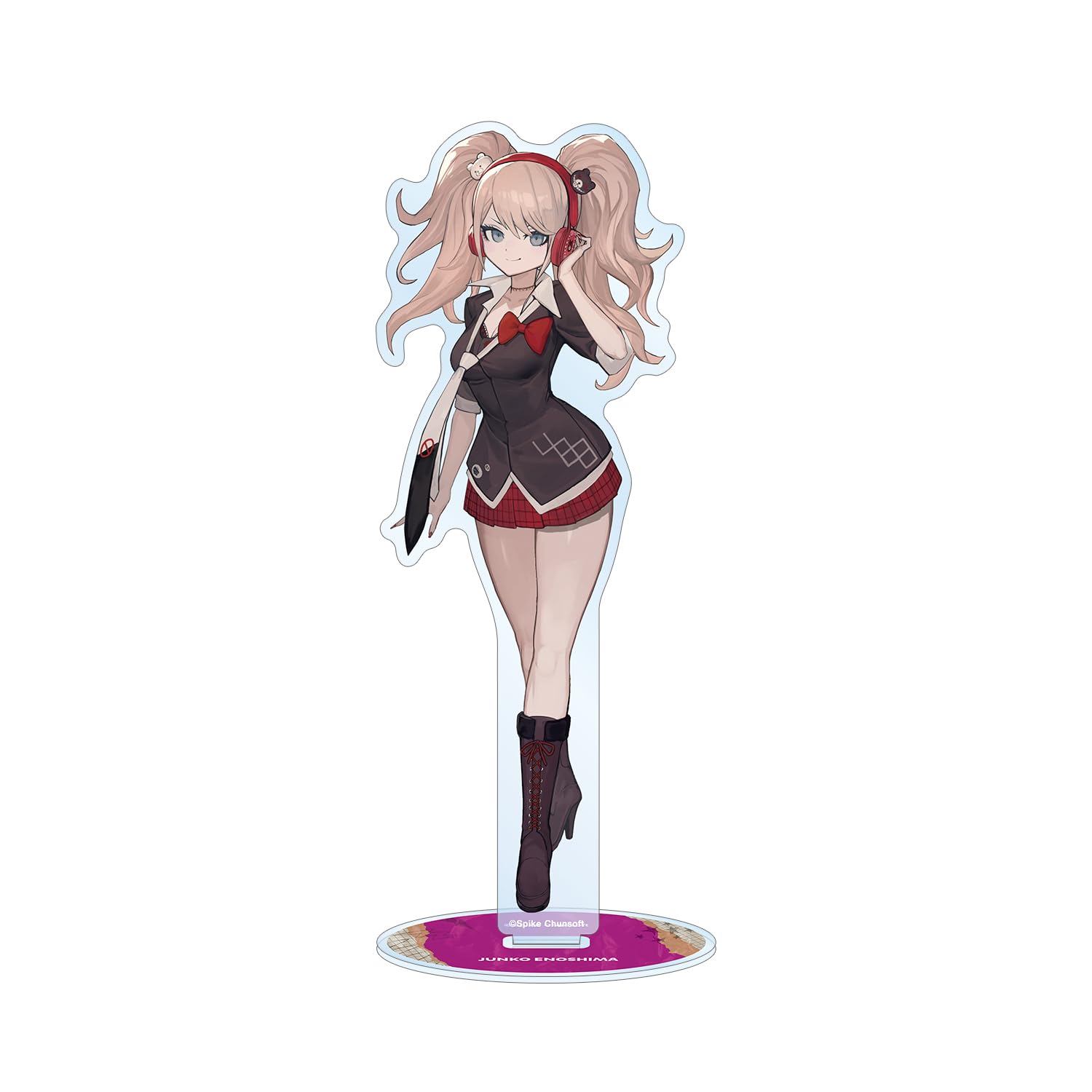 Danganronpa Series Lack Illustration Enoshima Junko Headphones Ver. Big Acrylic Stand