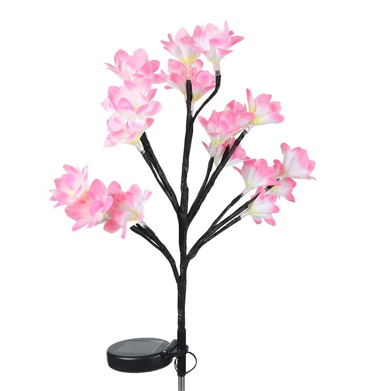 

Luz solar para jardín, lámpara LED decorativa impermeable para exteriores, luz de césped tipo flor