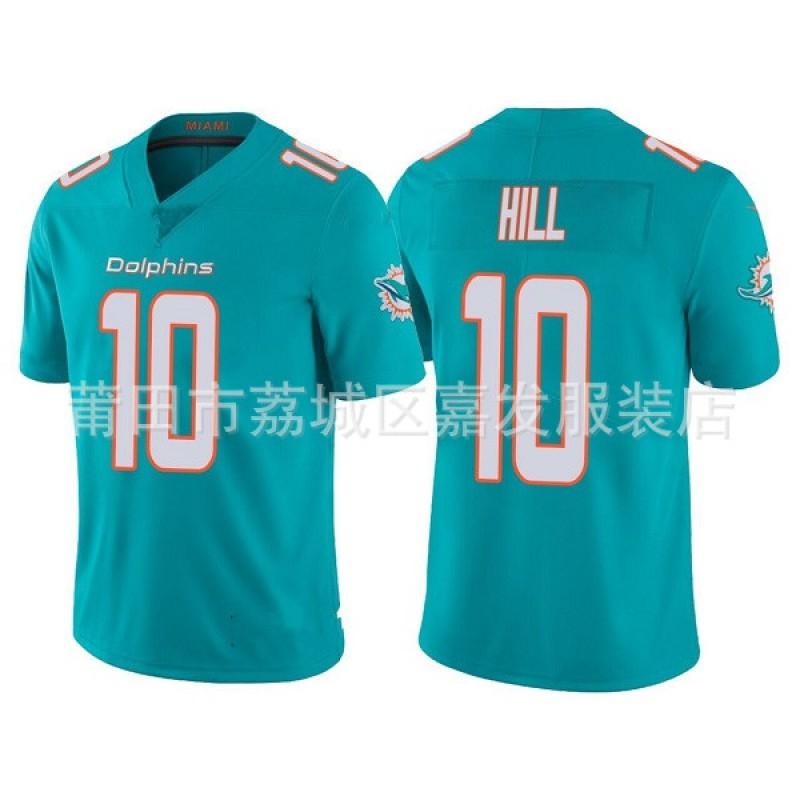 Miami Dolphins Retro NFL Football Jersey Jaylen Waddle 17 Legend 3rd Gen Cotton Mens Sports Fan Apparel