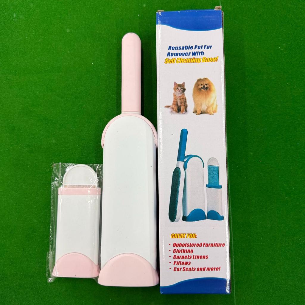 Lint Remover Brush with Retractable Storage Box Clothes Pet Hair Remover Static Brush Dust Fur Removal Tool