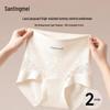Tingmei Women's High-Waist Lace Tummy Control Briefs