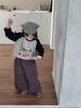 Jiaye Tongpin 2025 Autumn Kids' Distressed Cotton Wide-Leg Pants