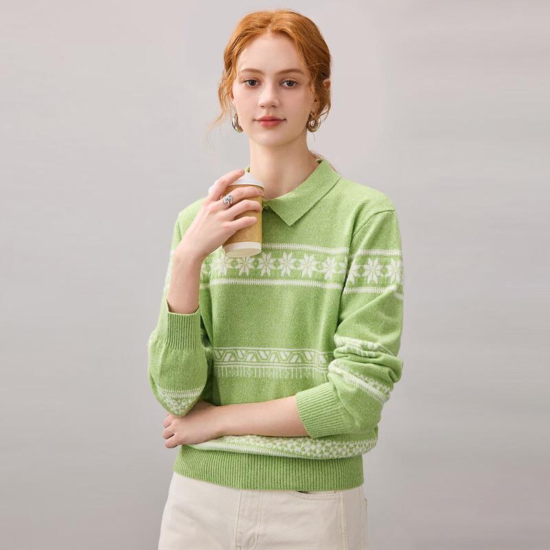 Kemon Boka Women's Fair Isle Cashmere Knit Sweater