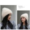 Thickened Knitted Cap Keep Warm Beanie Hats Casual Hooded Hat  Outdoor
