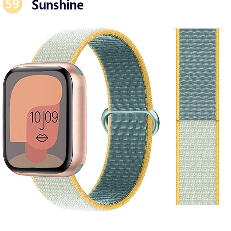 2pcs Straps For Apple Watch Band 44mm 40mm 45mm 46mm 42mm 49mm 41mm Nylon Loop Bracelet iwatch Series 10 9 8 7 6 5 3 se ultra 2