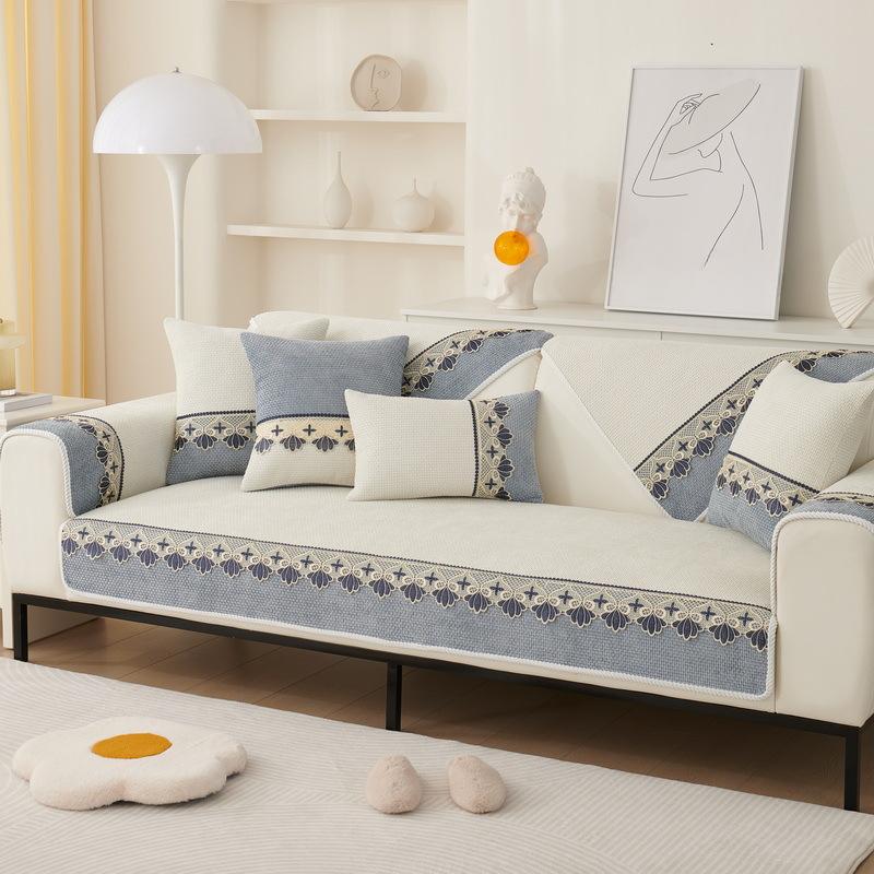 

Подушка для дивана из шенилла Four Seasons Universal Non-Slip Seat Cushion, европейский чехол для дивана, ткань для трех человек 70*70cm