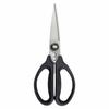 Kitchen Scissors, Disassembleable and Cleanable, with Herb Stripper, Black