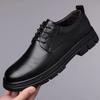 Fashion Autumn Winter English Platform Casual Derby Shoes for Men Fashion Casual New Designer Black Wedding Shoes Male Warm Cotton Shoes