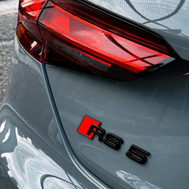 1Pc A3 A4 B8 8P 8V B6 A5 A6 TT RS3 RS4 RS5 RS6 RS7 RS8 Badge Car Body Rear Trunk ABS Emblem Sticker Decoration Accessories