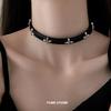 2024 Vintage Luxury Cross Necklace For Women Fashion Punk PU Leather Choker Collar Chain  Cool Stuff Couple Accessories
