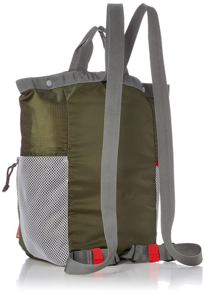 SNOOPY Folding Lightweight Backpack Type Eco Bag 8200 Khaki [Routeto] IP.Tall.Tranche.Peanuts-6S Women's