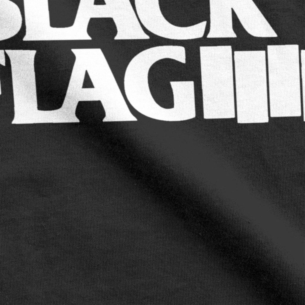 Men Women's T-Shirt Four Logos Creative 100% Cotton Tee Shirt Punk Rock Band Black Flag T Shirt Round Collar Tops Plus Size