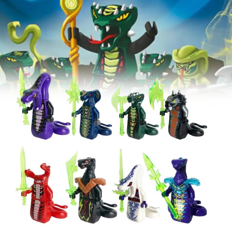 Snake Ninjago Building Blocks With Weapon Educational Model Kids Birthday Gifts