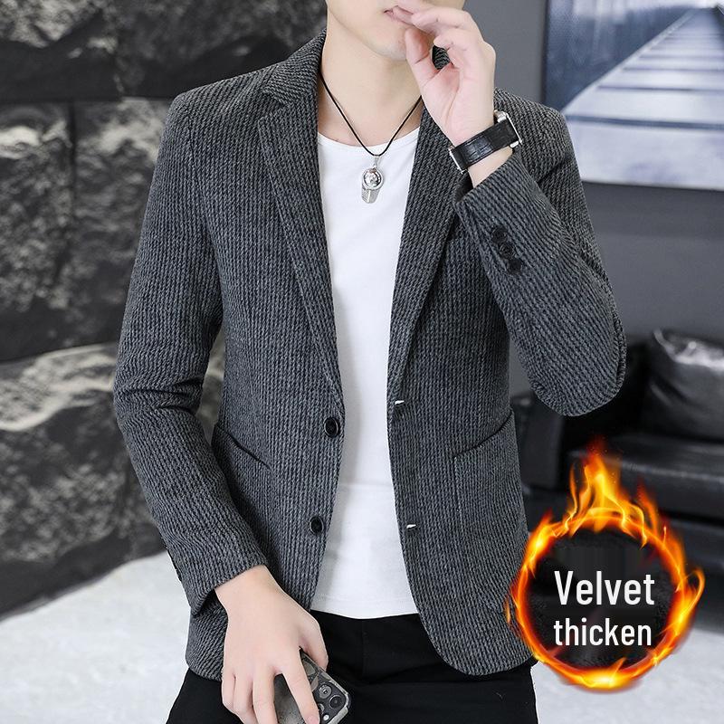 Men's High-End Two-Button Autumn Blazer: Stylish, Versatile, Quality Wear