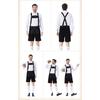 Herren Oktoberfest Bayerisches Kostüm Set Langarmhemd mit Hosenträgern und Hose 2-teiliges Outfit