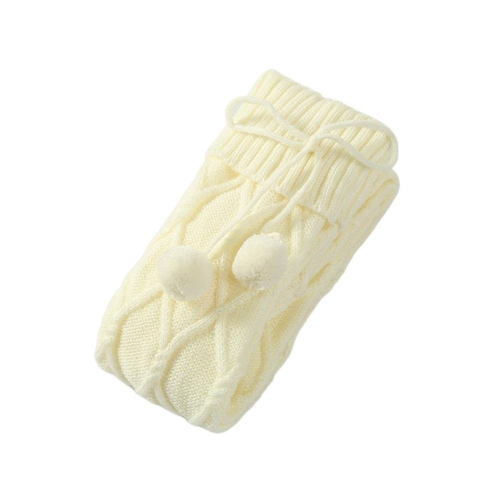 Plush Ball Long Tube Socks Ins Thicken Knitted Stockings Sweet Knee High Stockings Home