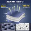 Air Mattress Camping Mat [30s Inflation, 10cm Thickness] Foot-operated, Infinitely Connectable, R-value 4.0, Car Camping, Emergency Use, Thick, with P