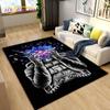 3D Astronaut Space Cartoon Area Rug,Carpet Rug for Living Room Children's Bedroom Sofa Doormat Decoration,Kid Non-slip Floor Mat