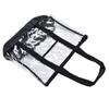 Transparent Beach Bag Waterproof PVC Clear Tote Bag with Zipper Closure for Pool Camping Picnic Gym