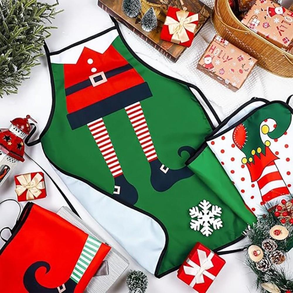 Verstellbare Design-Küchenschürze Lebkuchenmann Kochschürze Weihnachtsschürze Weihnachtsfeier