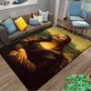 Classic Art Carpet with an Iconic Portrait Suitable for use as an anti-slip game mat for living room and bedroom sofas