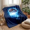 Electric Football Energy 3 Theme blanket Lightweight Warm Flannel Blanket Decorative Throw Blanket for Home Decoration