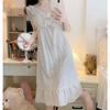 Sweet Princess Camisole Nightgown, Women's Summer Cloud Cotton Pajamas with Chest Pads