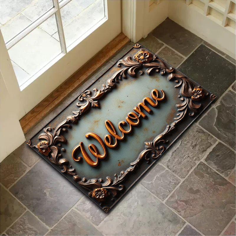 American Retro Carpets, Welcome Carpets, Home Decoration, Indoor And Outdoor Carpets, Bathroom Anti-Slip Carpets