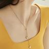 Necklace Female Love Heart Pendant Does Not Fade, Personalized Simple Collarbone Chain Niche Design High-end Jewelry