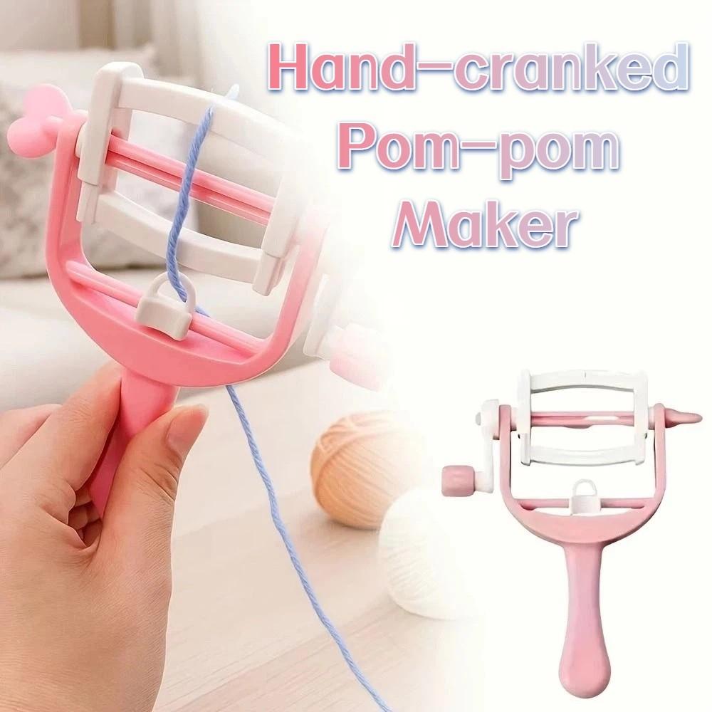 Mini Mini Ball Braider Tassel Maker Hand Operated DIY Craft Hand-cranked Pom-pom Maker ABS Yarn Craft Wool Ball Maker