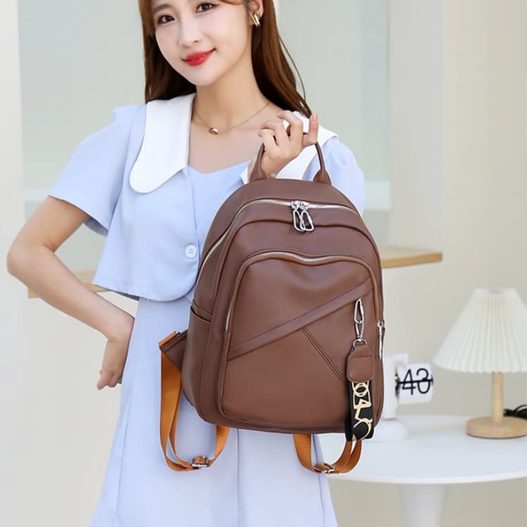 New Stylish and Simple Women's Soft Leather Backpack