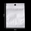 30-100 stuks Witte Plastic Zelfsluitende Sieraden Tas Ring Ketting Armband Ziplock Opbergzak Anti-oxidatie Sieraden Tas