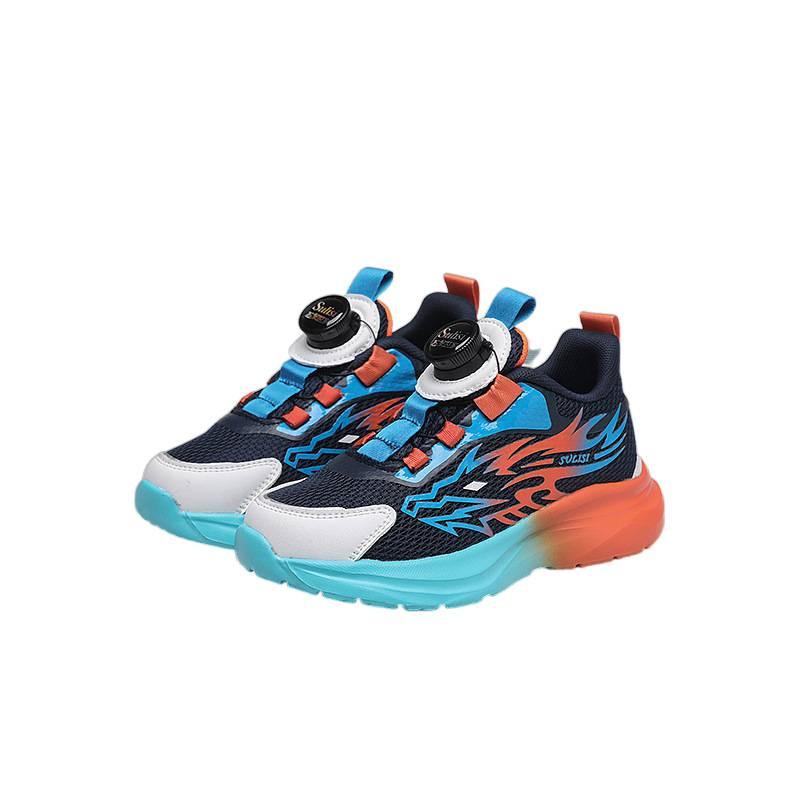 Boys' sports shoes spring new double net breathable middle school children and primary school students casual versatile running sports shoes