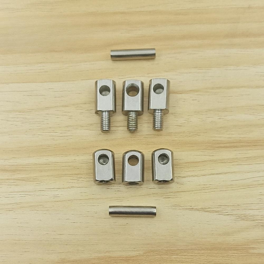 Stainless Steel Door Hinge Set 3 Hinges for For Pivot Applications with Internal External Threading M8 35x22x18mm