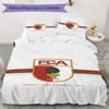 FC Augsburg Pattern Bedding Uilt Set Uilt Cover Pillowcase Home Decoration Birthday Gift (1 * Duvet Cover + 2 * Pillowcase Without Core)