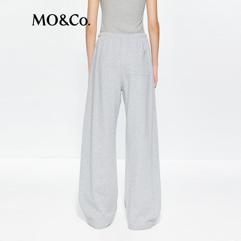 MO&Co. Women's High-Waist Straight Leg Cotton Pants