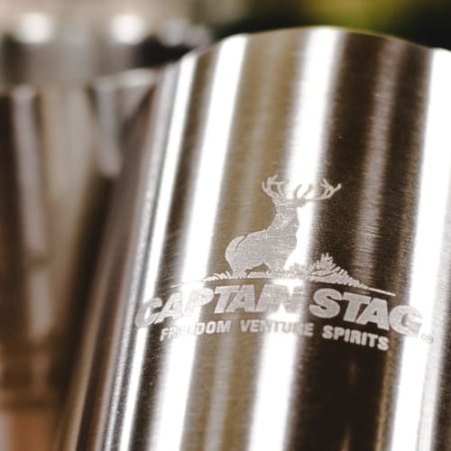 CAPTAIN STAG Outdoor Cup Mug Tumbler 250ml Double Stainless Steel Hollow Double Structure Folding Handle Stainless Steel NEW Freedom UH-2018
