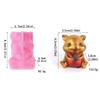 Silicone Scented Candle Moulds Soap Molds Squirrel Shaped Silicone Clay Mould Hand-Making Accessories for Soap Candle