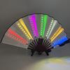 Luminous Foldable Glow Fan for Festivals & Raves