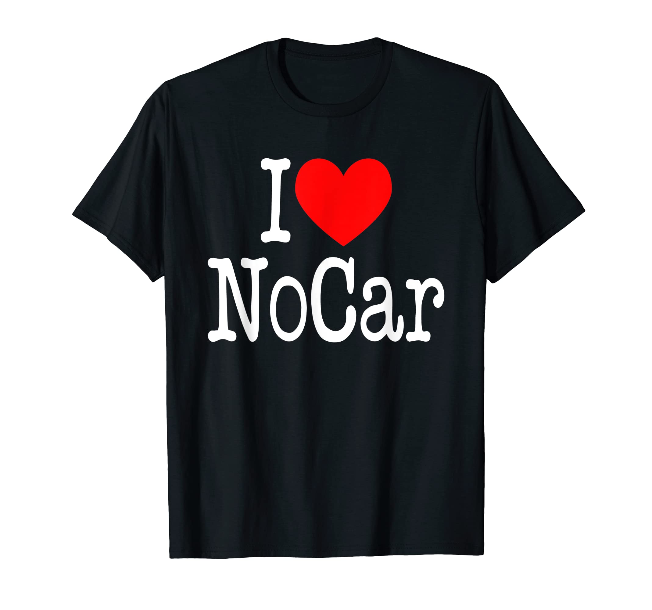 

I Love NoCar North Carolina NoCar Heart Design - T-Shirt чёрный