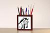 Mustang – Pen holder with a horse, desk organizer with a print | Art-Dog
