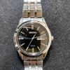 Used SEIKO Men's Watch Solar Day Date Black Dial