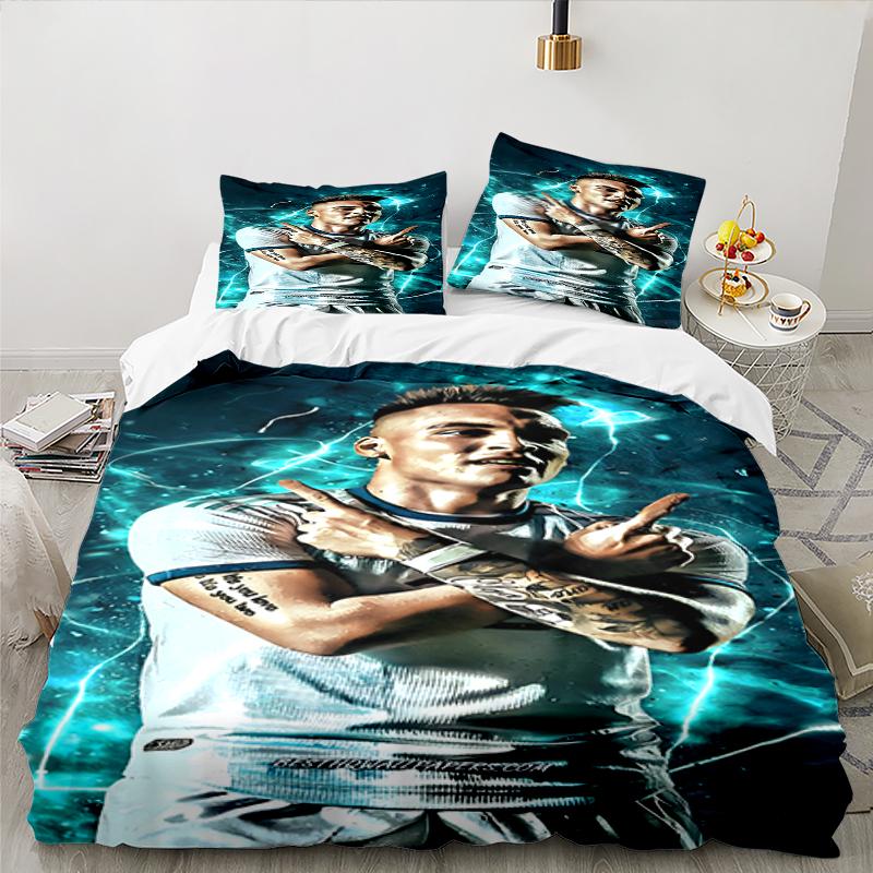 3PCS Energy Style In Sports Martinez Bedding set,Ideal for1pc Duvet Cover And 2pcs Pillowcases Perfect for Christmas gift,Ideal for Bedroom,Dormitory