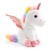 Sew Butiful 8"/20cm Unicorn Stuffed Animal - Cute Plush Toy Gift for 3-8 Years Old Girls, Soft Birthday Present for Baby, Toddler, Kids, Decor (White)