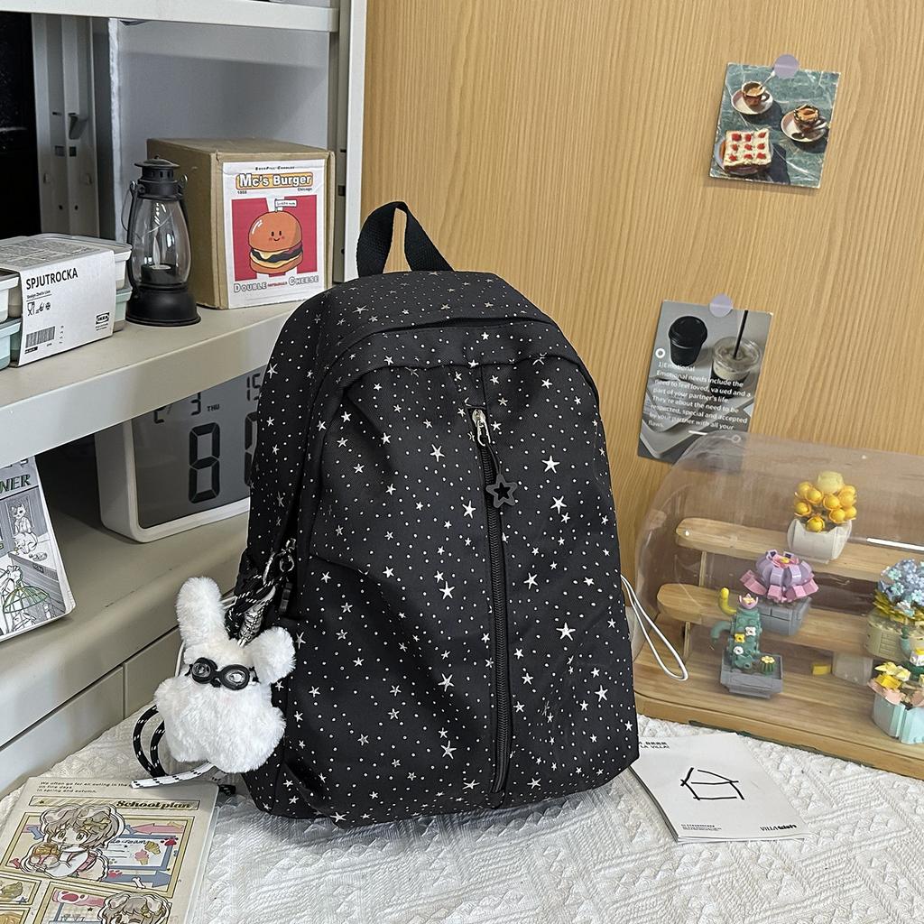 Schoolbag Spring New Schoolbag Female Korean Ins Sweet Stars Girl Heart Travel Backpack High Value Mori Backpack