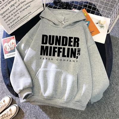 The Office Dunder Mufflin INC Papier Hoodie Dwight Schrute Sweatshirt Heren Dames Hoodies Casual Pullover Trui met Capuchon