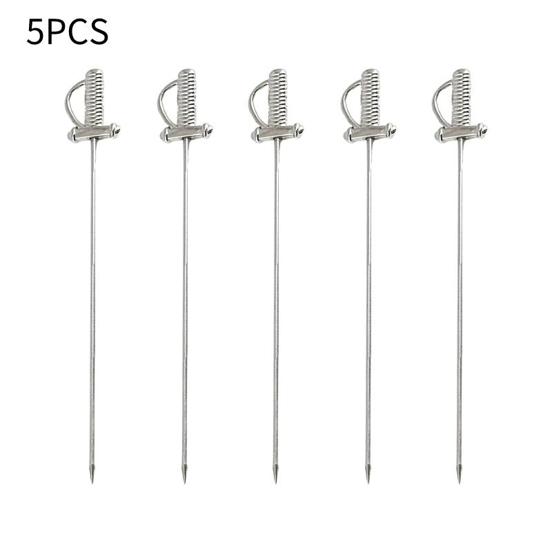 5-10Pcs Creative Stainless Steel Cocktail Picks Martini Picks Juice Decoration Picks Bar Bartending Tools Kitchen Accessories