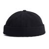 Berretto da Marinaio Vintage Cappello Senza Visiera Calotta Cranio Cotone Retrò Regolabile Colore Unico Estate Autunno Primavera Hip Hop Moda